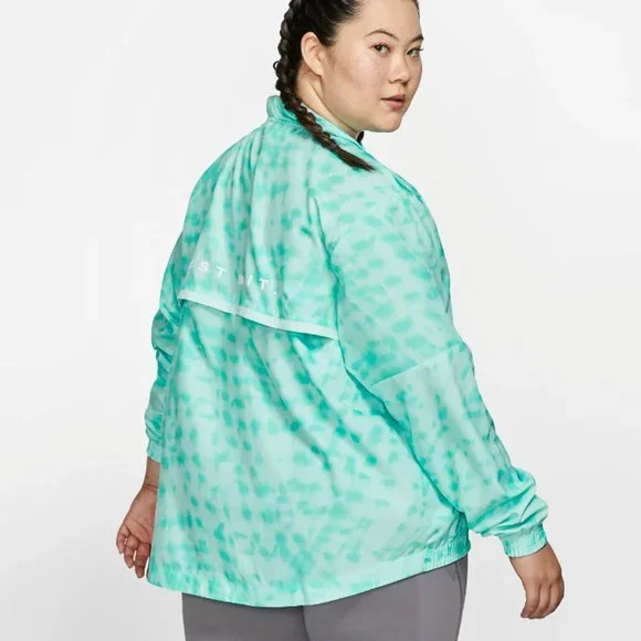 Nike Dri-Fit 1/2 Zip Printed Running Jacket - Size 1X - Picture 3 of 13